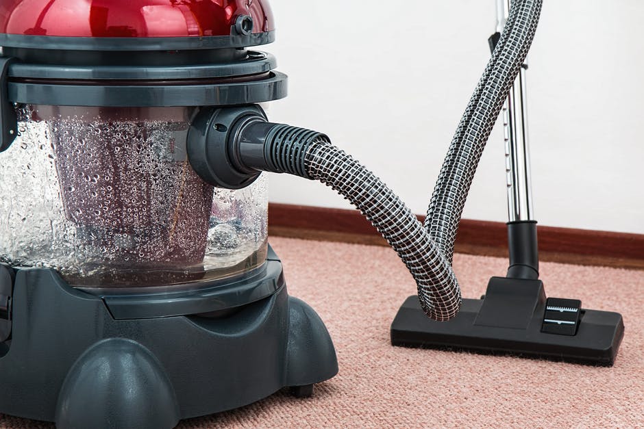 vacuum cleaner on carpet